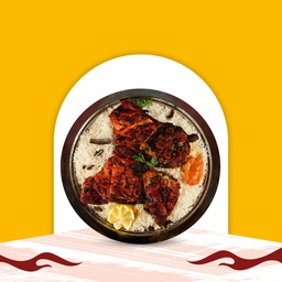 [R0022] Half Charcoal-Grilled Chicken with shabi Rice