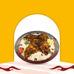[R0023] Half Charcoal-Grilled Spicy Chicken with shabi Rice